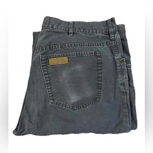 Cabela's Casuals Men's Pants 36x32 Gray 100% Cotton Canvas‎ Straight Leg